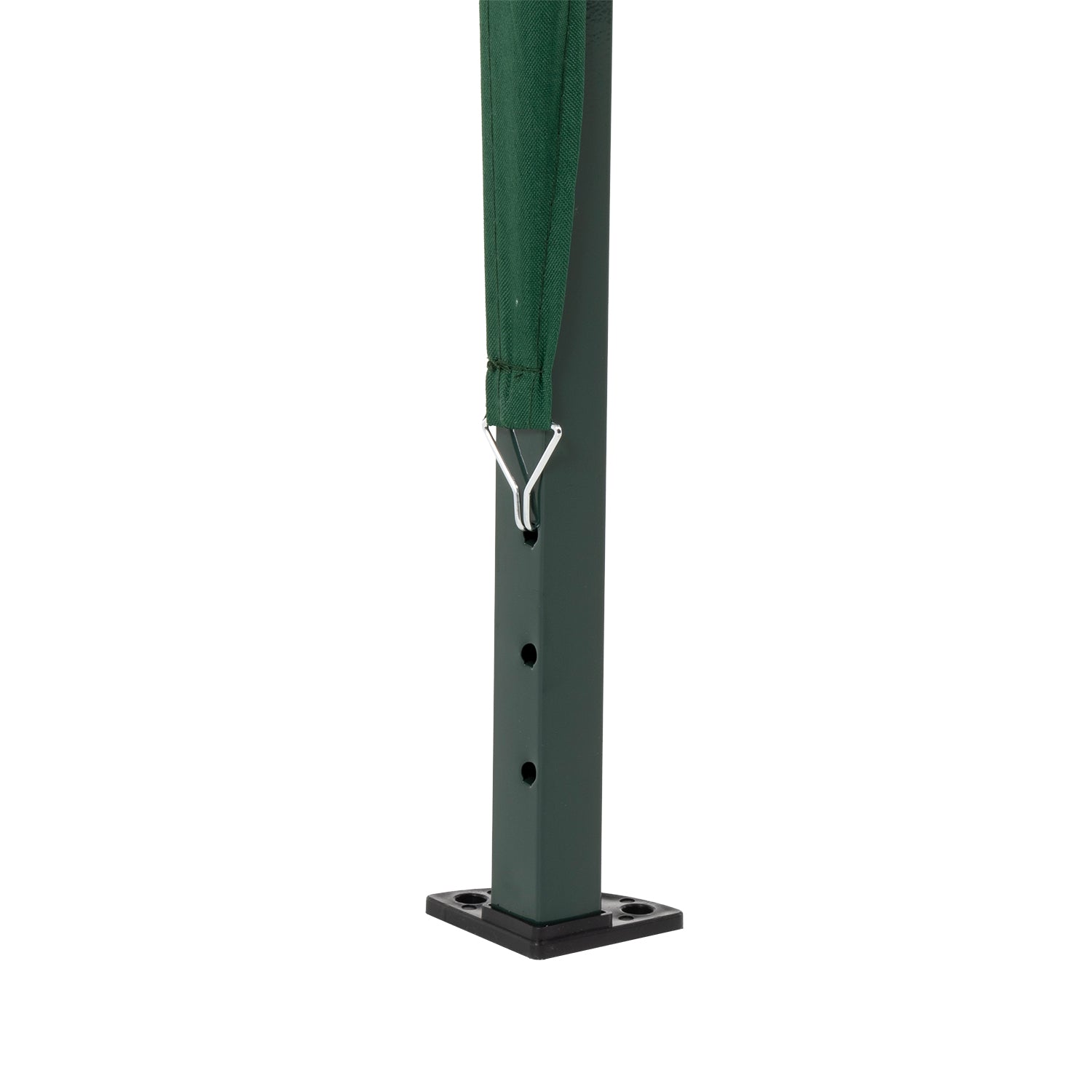 VESTIAMO CASA GIARDINO - Gazebo da giardino Richiudibile in acciaio Antracite con telo Verde 3x3 metri